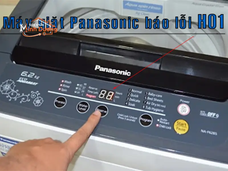 Sửa bo mạch máy giặt Panasonic Inverter báo lỗi H01