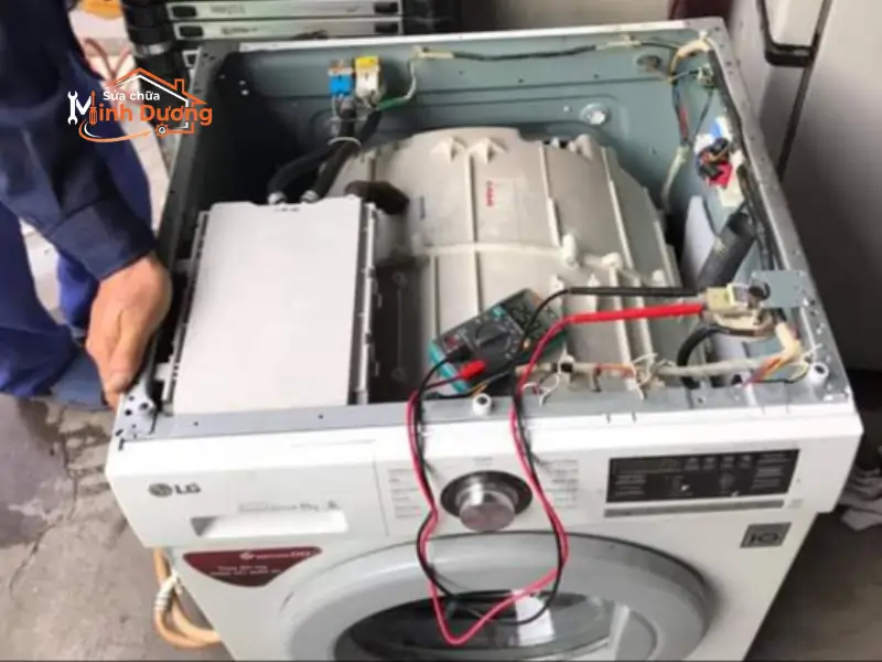 Xử lý máy giặt LG Inverter (Direct Drive) kêu to lạch cạch