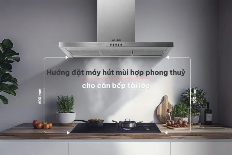 Cách chọn vị trí lắp máy hút mùi chuẩn phong thủy để giữ "lửa" cho gian bếp.