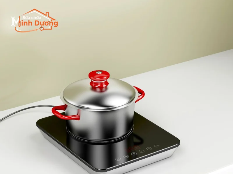 Dùng đồng hồ đo điện tử để tìm nguyên nhân bếp Bosch báo lỗi E trong ca sửa bếp từ tại thanh xuân