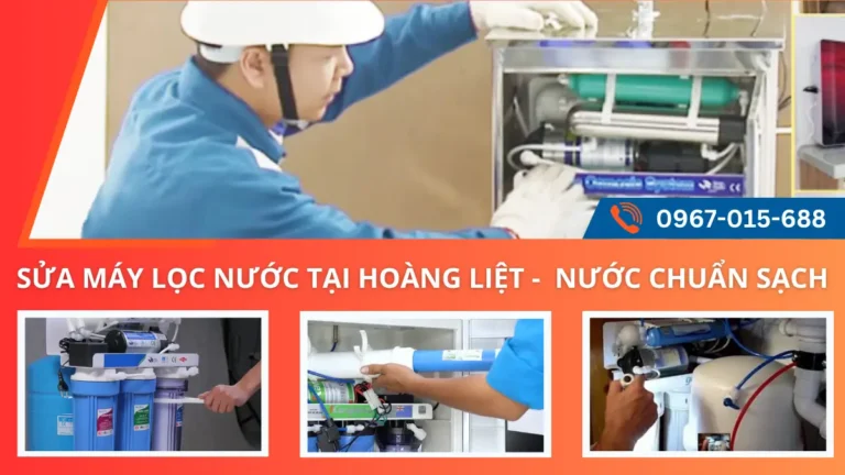Kỹ thuật viên Minh Dương Fix sửa máy lọc nước tại chung cư Linh Đàm phường Hoàng Liệt