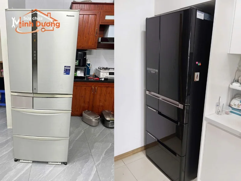 Kỹ thuật viên sửa tủ lạnh long biên đi xe máy luồn lách qua các ngã tư đông đúc để đến nhà khách đúng hẹn
