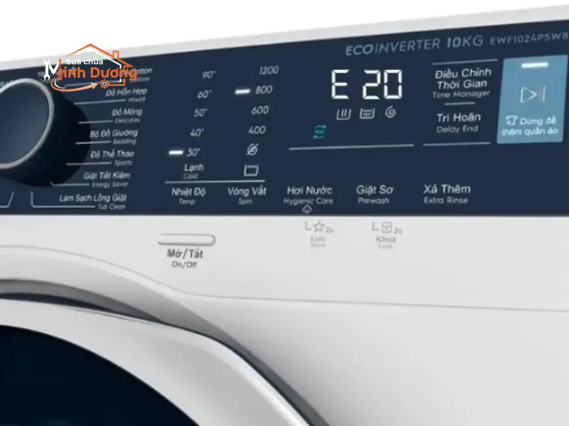 Thợ giỏi sửa máy giặt Electrolux lỗi E20 không thoát nước tại Royal City lấy ngay