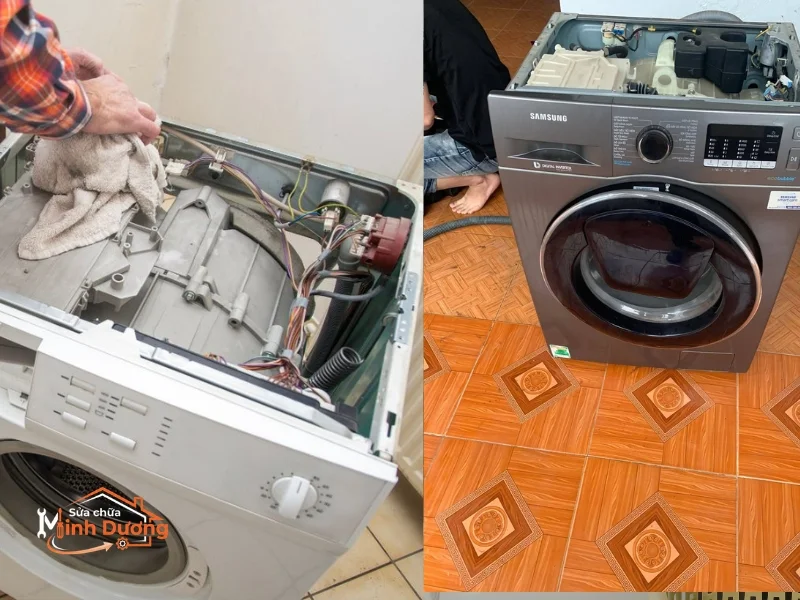 Thợ sửa máy giặt chuyên nghiệp tại tòa H1 H2 Hòa Bình Green City