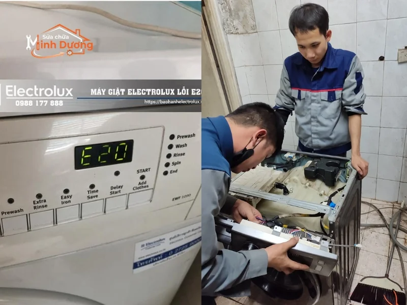 Kỹ thuật sửa máy giặt âm tủ Miele và Bosch Serie 8 tại The Manor
