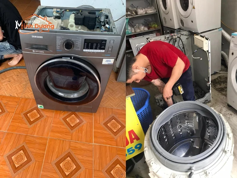 Sửa máy giặt Samsung Addwash an toàn không làm xước vỏ máy