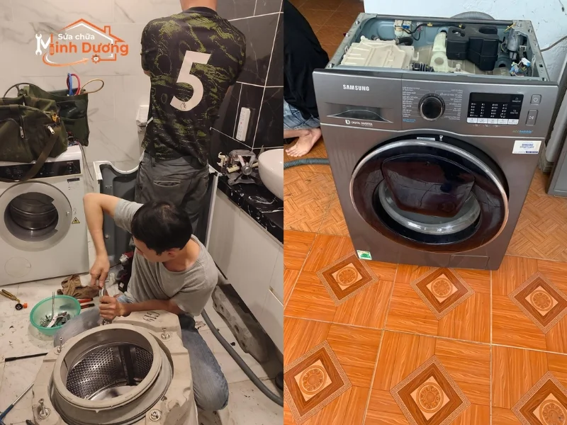 Thợ sửa máy giặt tại Việt Hưng thông thuộc tòa nhà CT và GH