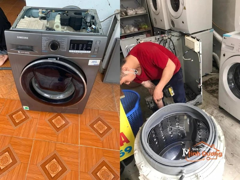 Thay bo mạch Inverter máy giặt Bosch tại Ocean Park