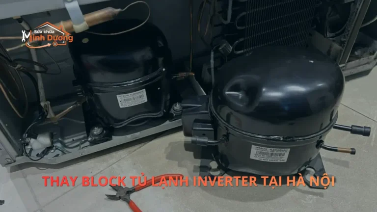 Kỹ thuật viên Minh Dương Fix chuyên thay block tủ lạnh Inverter chính hãng tại Hà Nội