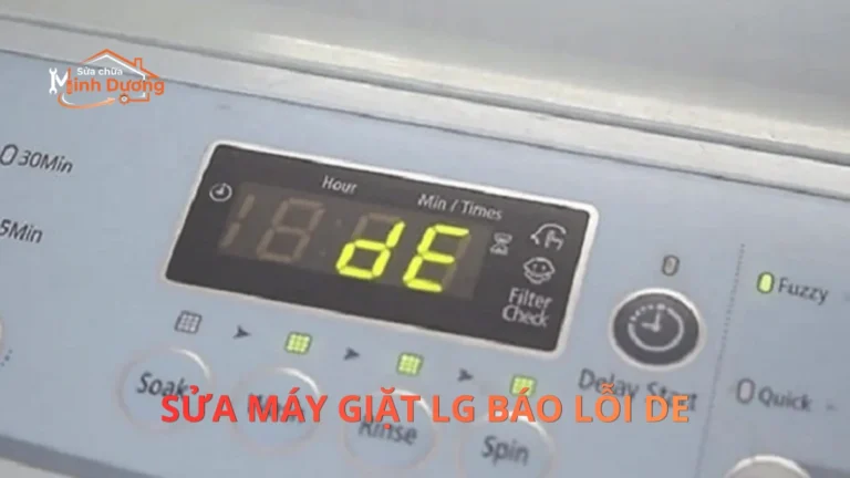 Sửa Máy Giặt LG Báo Lỗi dE, LE: Khóa Cửa, Động Cơ
