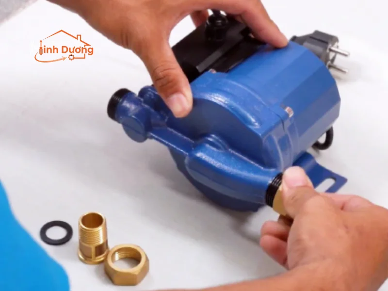 Cấu tạo bơm tăng áp mini tự động cho máy giặt