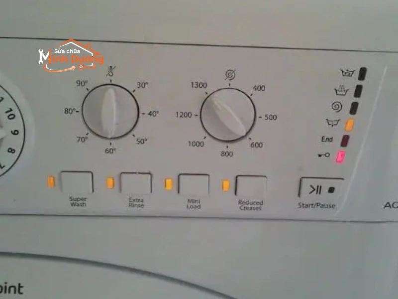 Màn hình máy giặt LG chớp nháy báo lỗi dE và LE
